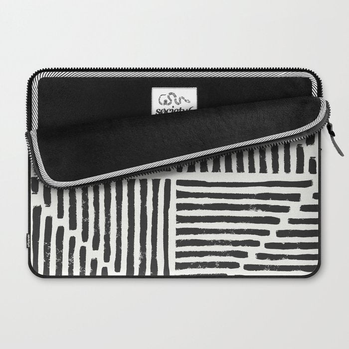 Rook in Black and White Laptop Sleeve Gallery Image 2
