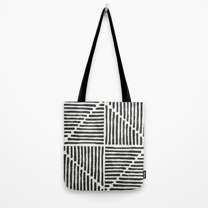 Rook in Black and White Tote Bag Gallery Image 2