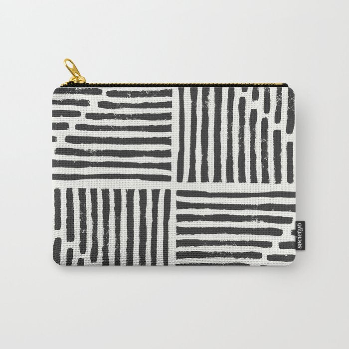 Rook in Black and White Carry All Pouch Gallery Image 1