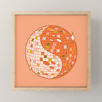 Spooky Yin Yang Disco Ball Mini Art Print Gallery Image 1