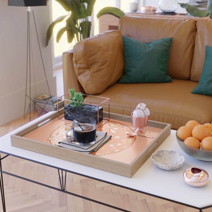 Spooky Yin Yang Disco Ball Serving Tray Gallery Image 2