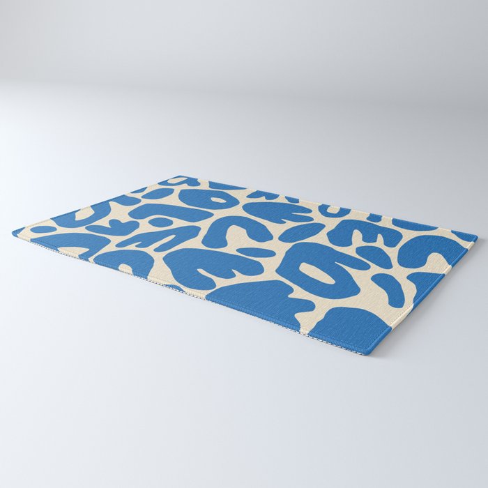 Abstract organic nature shape art pattern Rug Gallery Image 3
