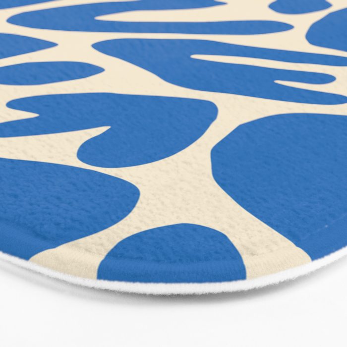Abstract organic nature shape art pattern Bath Mat Gallery Image 3