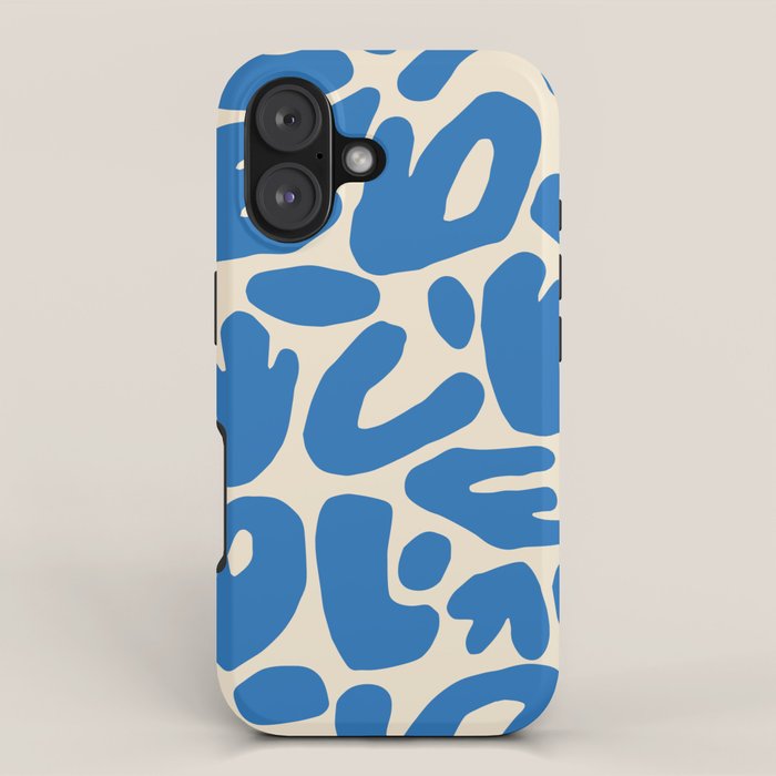 Abstract organic nature shape art pattern iPhone Case Gallery Image 1