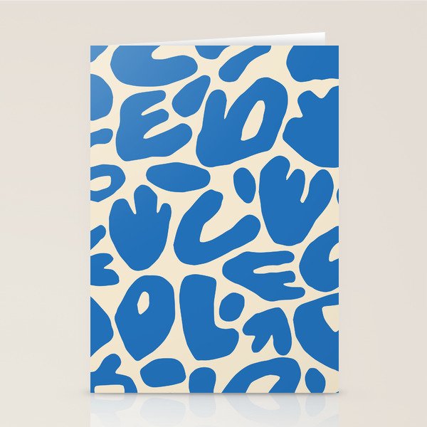 Abstract organic nature shape art pattern Stationery Card Gallery Image 2