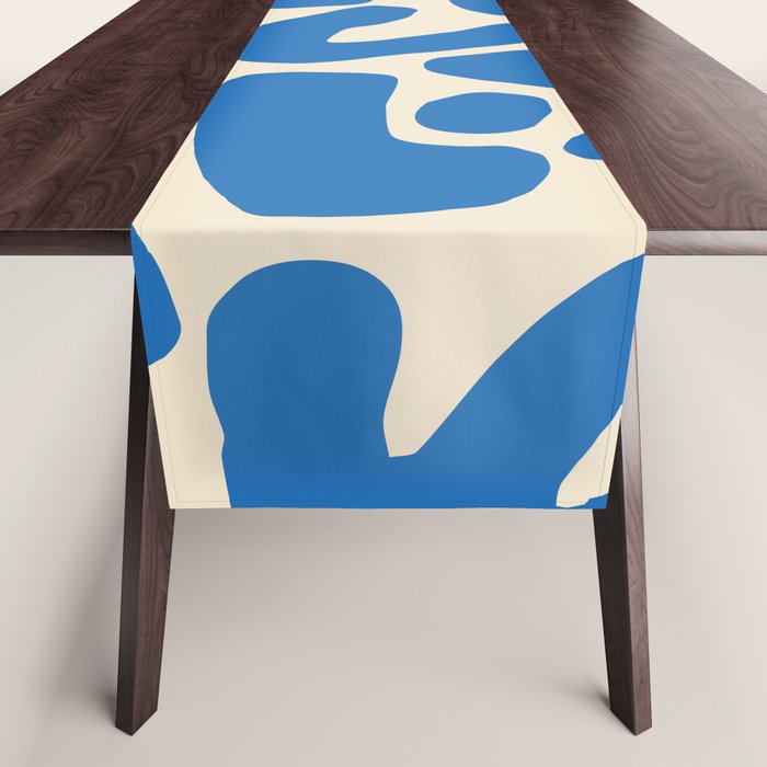 Abstract organic nature shape art pattern Table Runner Gallery Image 1