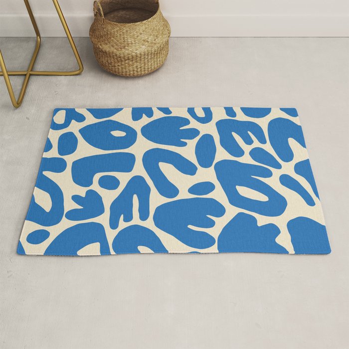 Abstract organic nature shape art pattern Rug Gallery Image 1