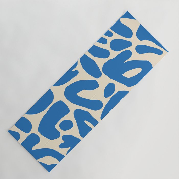 Abstract organic nature shape art pattern Yoga Mat Gallery Image 1