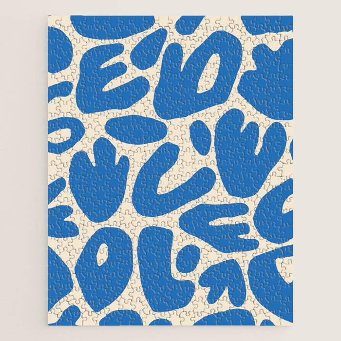 Abstract organic nature shape art pattern Jigsaw Puzzle Gallery Image 1