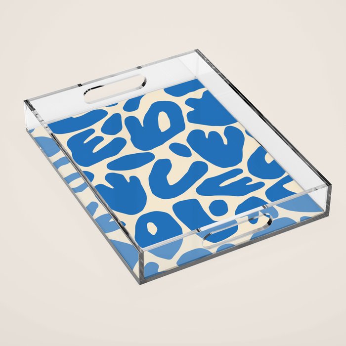 Abstract organic nature shape art pattern Acrylic Tray Gallery Image 1