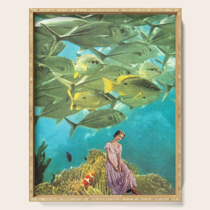 'It's Lonely Down Here' // Under the Sea Serving Tray Gallery Image 1