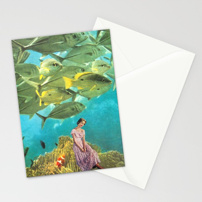 'It's Lonely Down Here' // Under the Sea Stationery Card Gallery Image 2