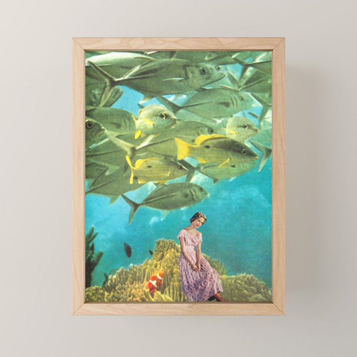 'It's Lonely Down Here' // Under the Sea Mini Art Print Gallery Image 1