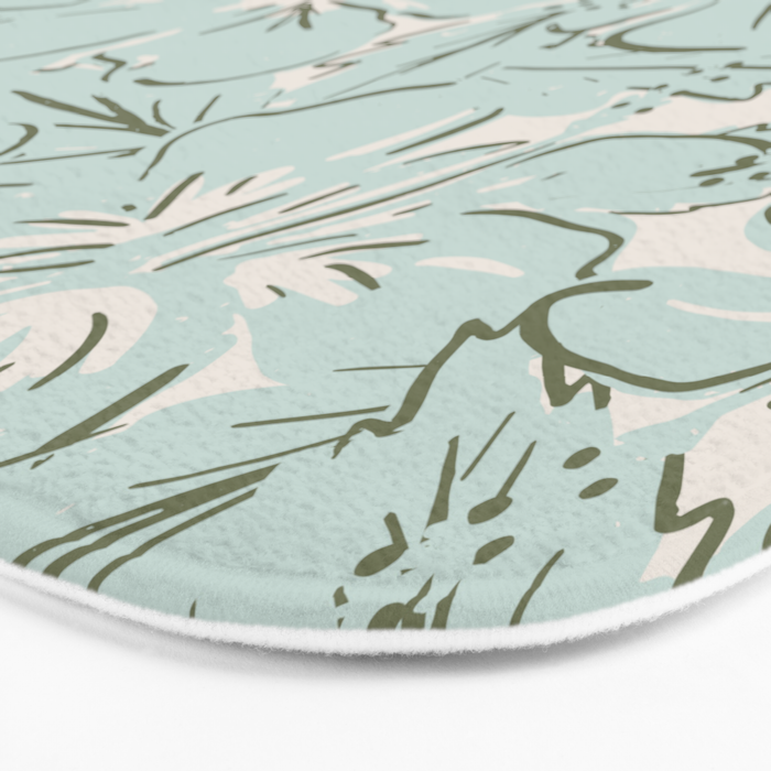 Hibiscus Hawaiian Print Bath Mat Gallery Image 3