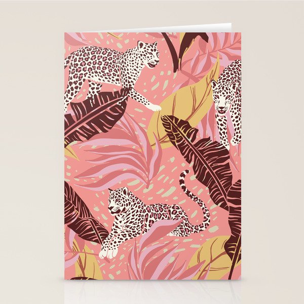 Leopard Crush Pink Stationery Card Gallery Image 2