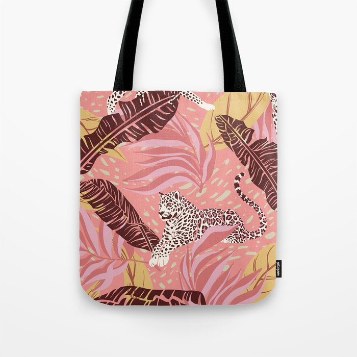Leopard Crush Pink Tote Bag Gallery Image 1