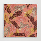 Leopard Crush Pink Wood Wall Art Gallery Image 1