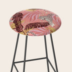 Leopard Crush Pink Stool Gallery Image 2