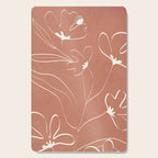 Little Flower Outline on Clay 03 Cutting Board Gallery Image 1