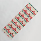 Poppy flowers and bird Yoga Mat Gallery Image 1