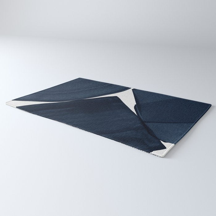 Minimalist Painting Blue II, Modern Abstract Rug Gallery Image 3