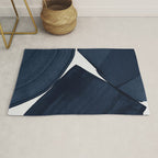 Minimalist Painting Blue II, Modern Abstract Rug Gallery Image 1