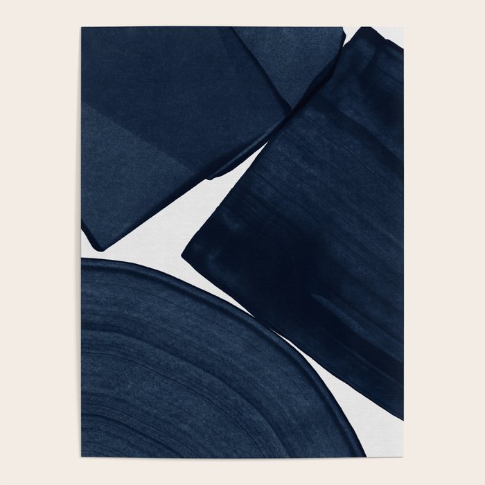 Minimalist Painting Blue II, Modern Abstract Poster Gallery Image 4