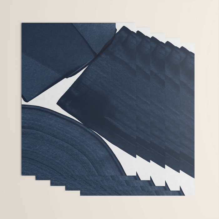 Minimalist Painting Blue II, Modern Abstract Wrapping Paper Gallery Image 3