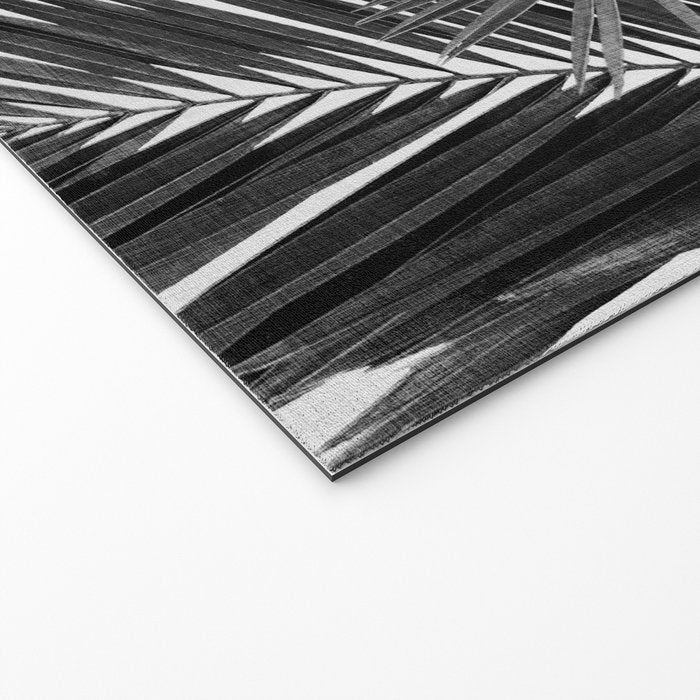 Palm Leaf Black & White III Welcome Mat Gallery Image 2