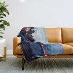 Autumn Moon Reflection Throw Blanket Gallery Image 1