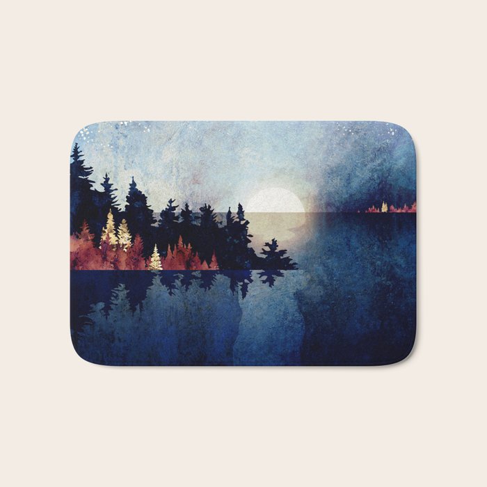 Autumn Moon Reflection Bath Mat Gallery Image 1