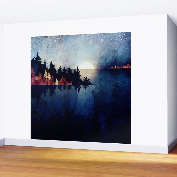 Autumn Moon Reflection Wall Mural Gallery Image 2