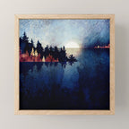 Autumn Moon Reflection Mini Art Print Gallery Image 1