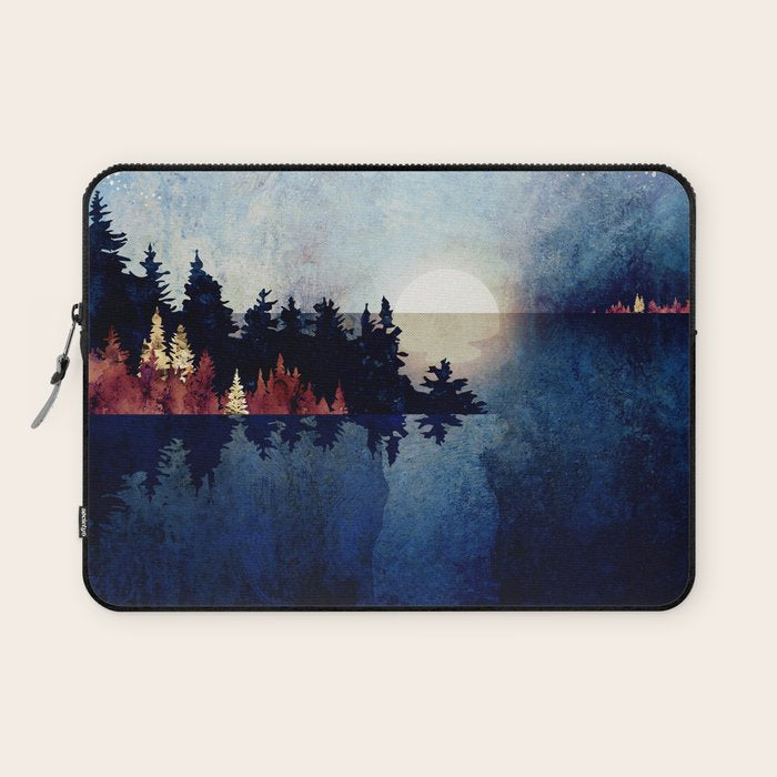 Autumn Moon Reflection Laptop Sleeve Gallery Image 1