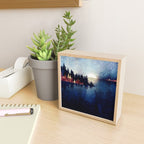 Autumn Moon Reflection Mini Art Print Gallery Image 2