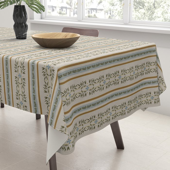 Garden Stripe Tablecloth Gallery Image 3