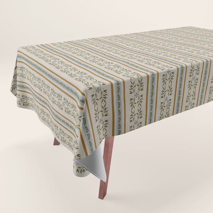 Garden Stripe Tablecloth Gallery Image 1