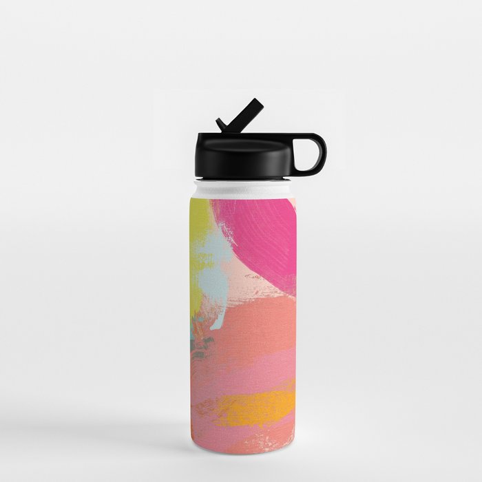brush strokes abstract art Water Bottle Gallery Image 1