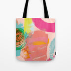 brush strokes abstract art Tote Bag Gallery Image 1