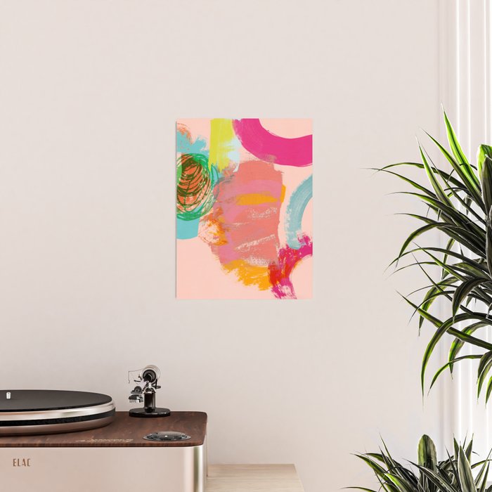 brush strokes abstract art Poster Gallery Image 2