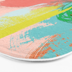 brush strokes abstract art Bath Mat Gallery Image 3