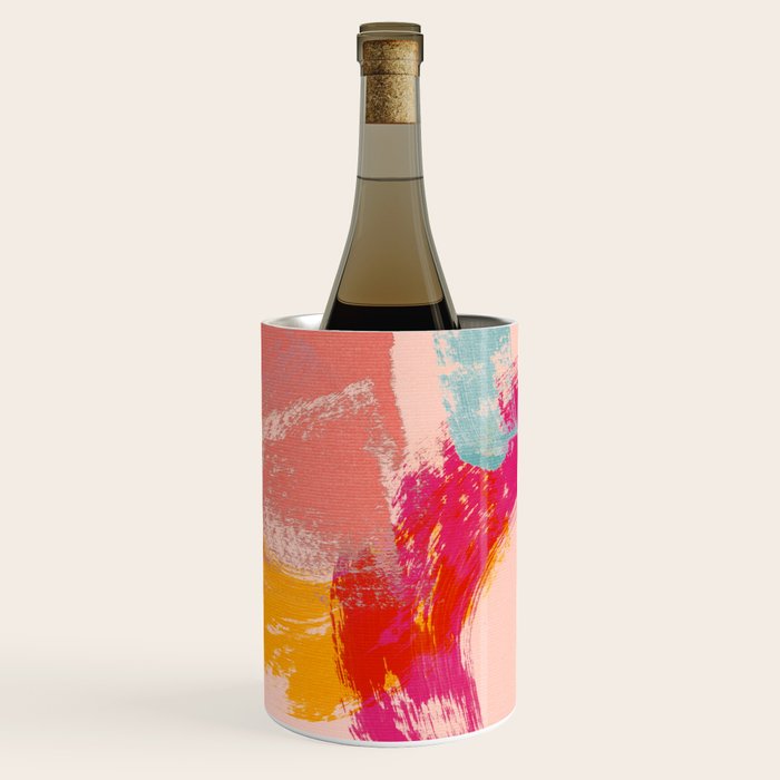 brush strokes abstract art Wine Chiller Gallery Image 3