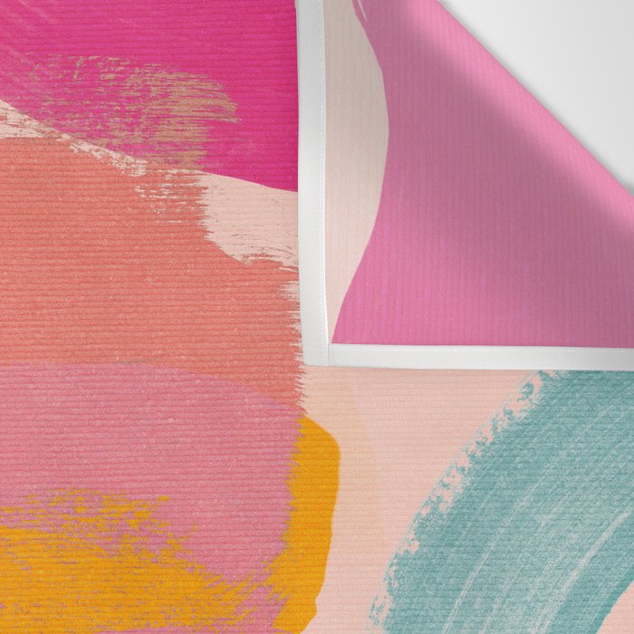 brush strokes abstract art Wall Tapestry Gallery Image 3