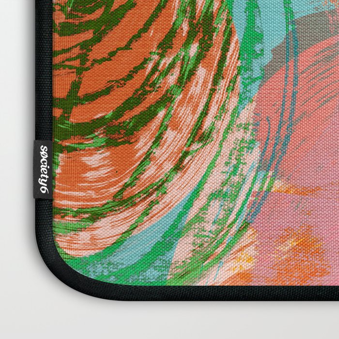 brush strokes abstract art Laptop Sleeve Gallery Image 3