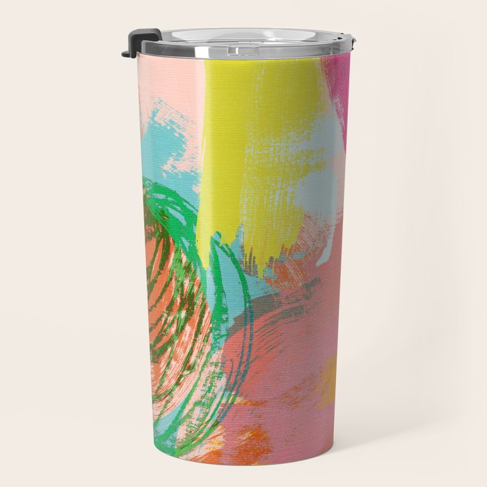 brush strokes abstract art Travel Mug Gallery Image 3