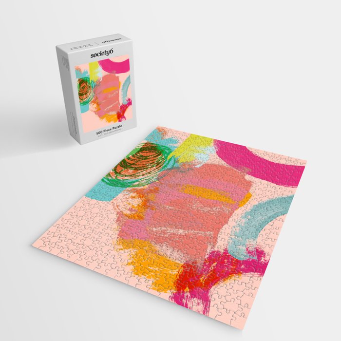 brush strokes abstract art Jigsaw Puzzle Gallery Image 2