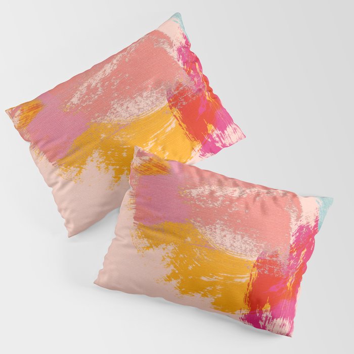 brush strokes abstract art Pillow Sham Gallery Image 3
