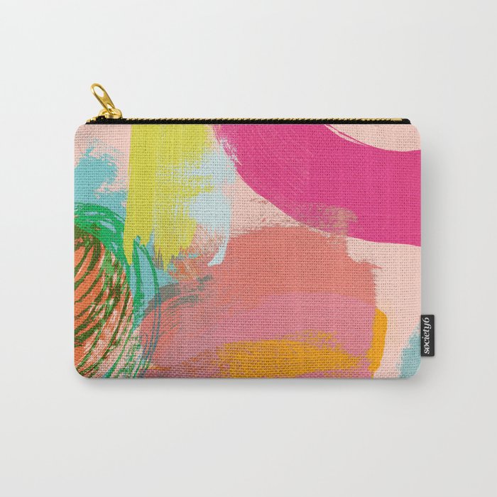 brush strokes abstract art Carry All Pouch Gallery Image 1