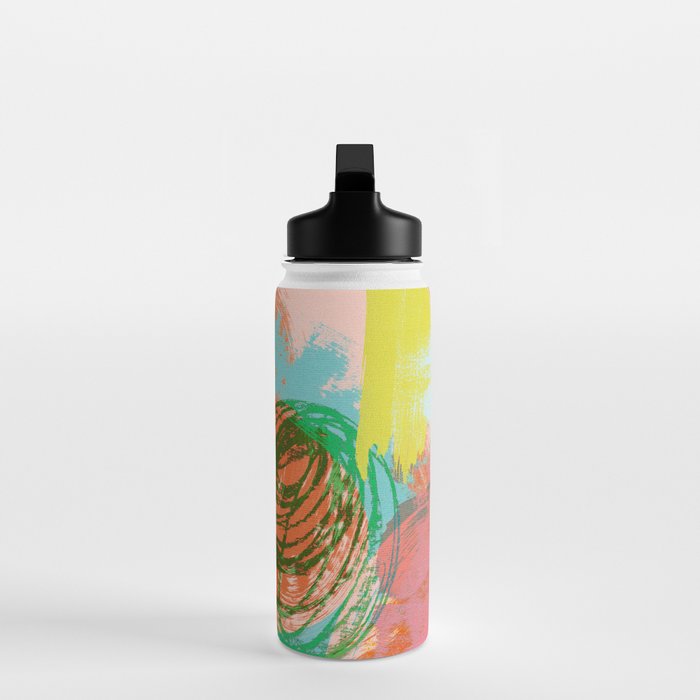 brush strokes abstract art Water Bottle Gallery Image 3