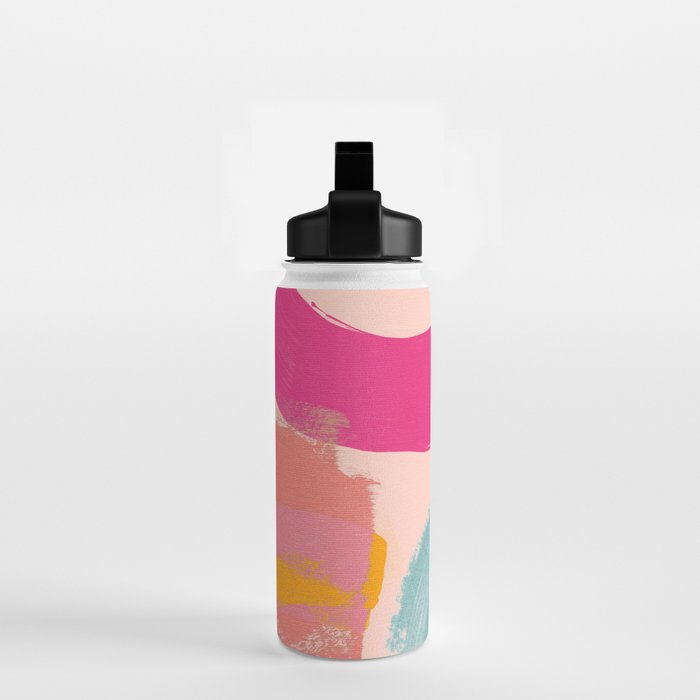 brush strokes abstract art Water Bottle Gallery Image 2
